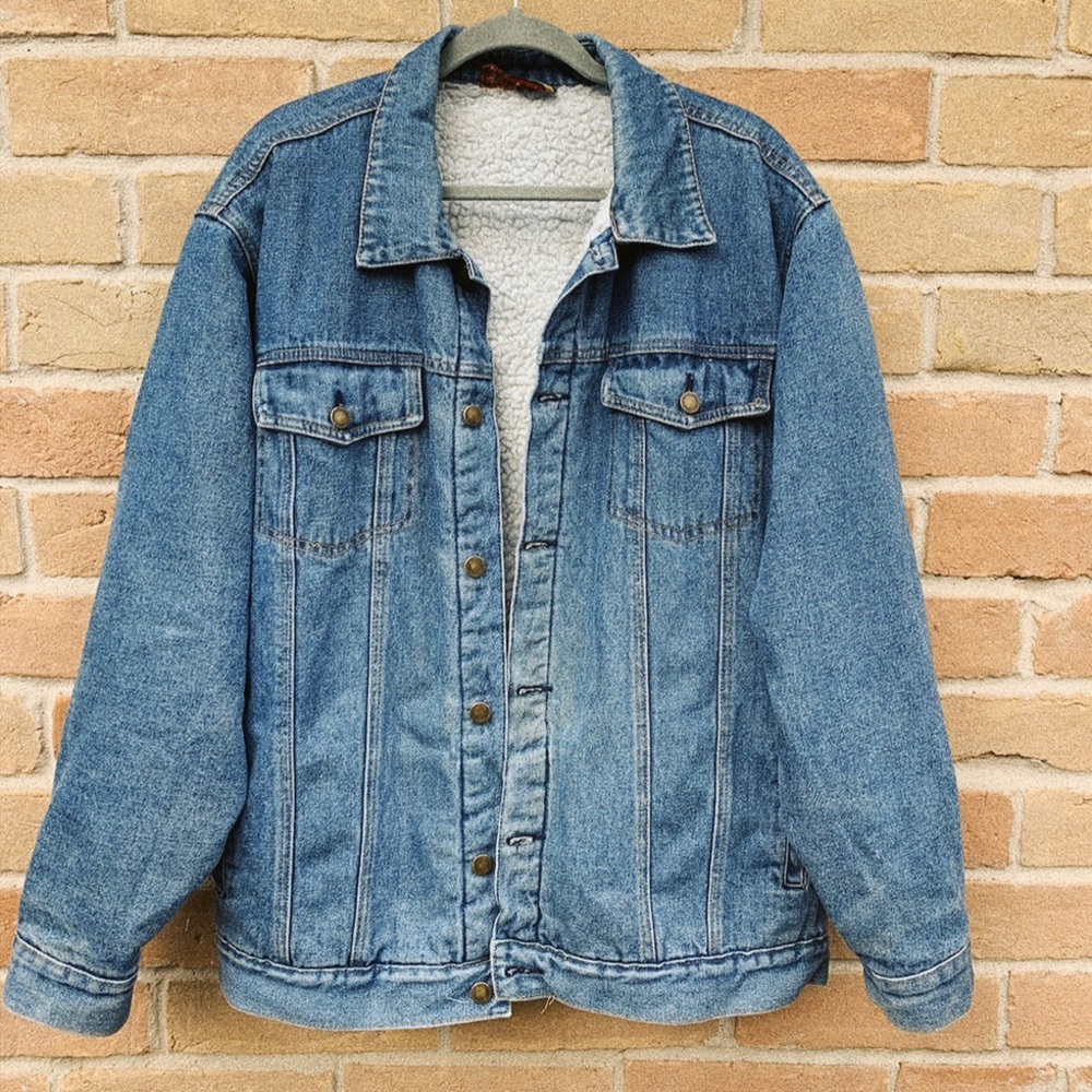Vintage Sherpa Jean Jacket